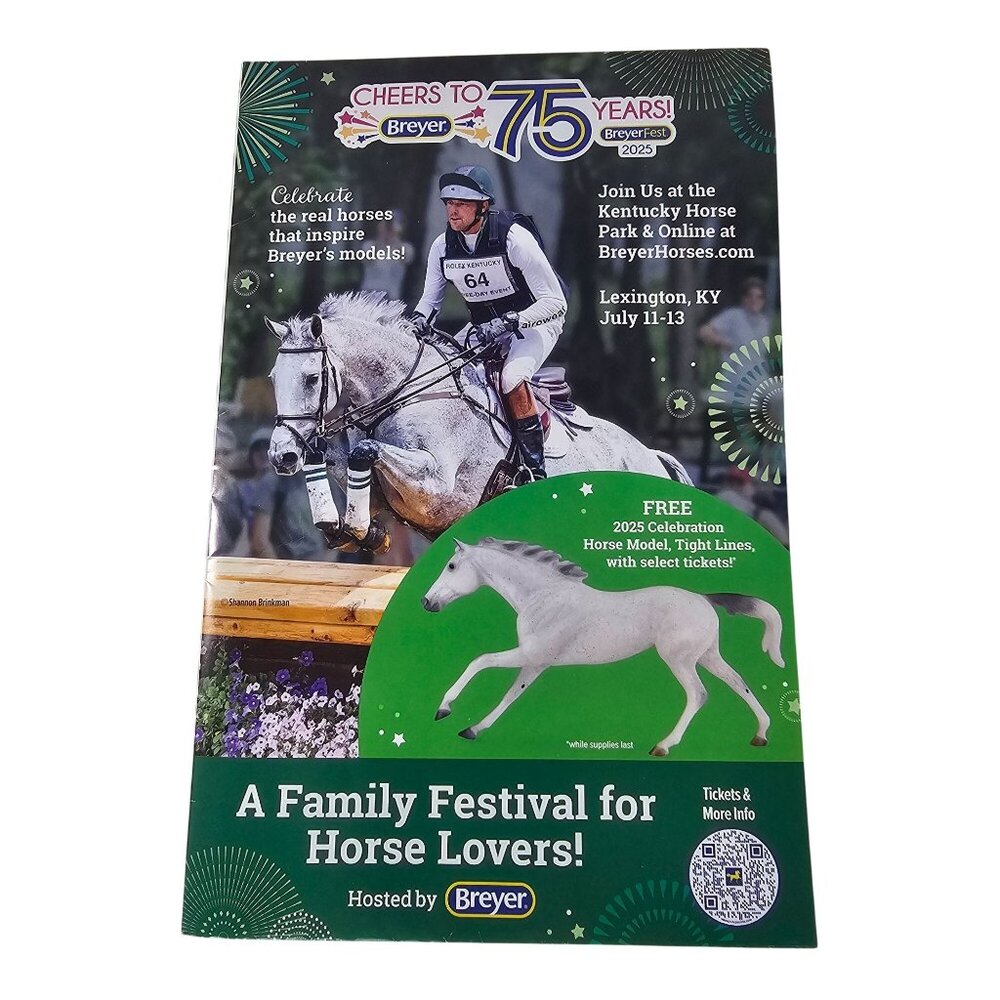 Breyerfest 75th Anniversary Horse Festival Brochure Breyer Horse 2025